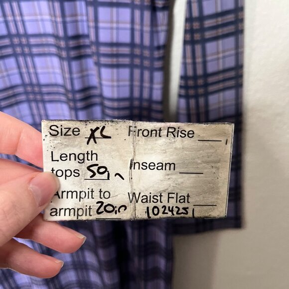 Hugo Boss Nasusi Womens Purple Stretch Mesh Plaid Long Sleeve Midi Dress XL - Picture 13 of 14